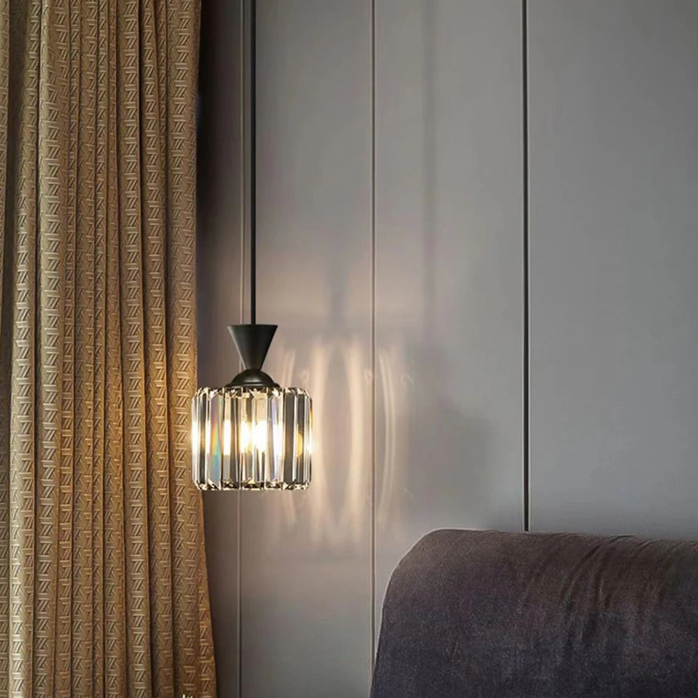 

Crystal Pendant Chandeliers Gold In Kitchen Island Hallway Entryway Small Black Chandeliers For Bedroom Bedside E27 Lamp
