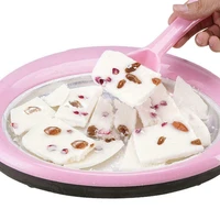diy summer kids ice cream milk roll maker pan machine yogurt fried tray plate