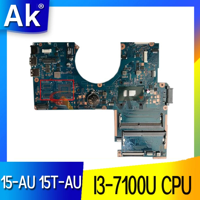 

913603-601 913603-001G34A DAG34AMB6D0 mainboard for HP Pavilion 15-AU 15T-AU laptop motherboard I3-7100U