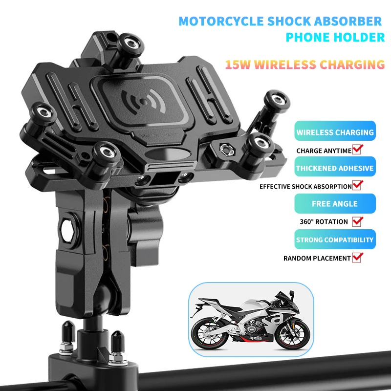 Motorcycle Mobile Phone Holder Wireless Charging for Aprilia GRP250R APR150 Cafe 150 MANA 850 TUONO V4  Accesorios Bracket