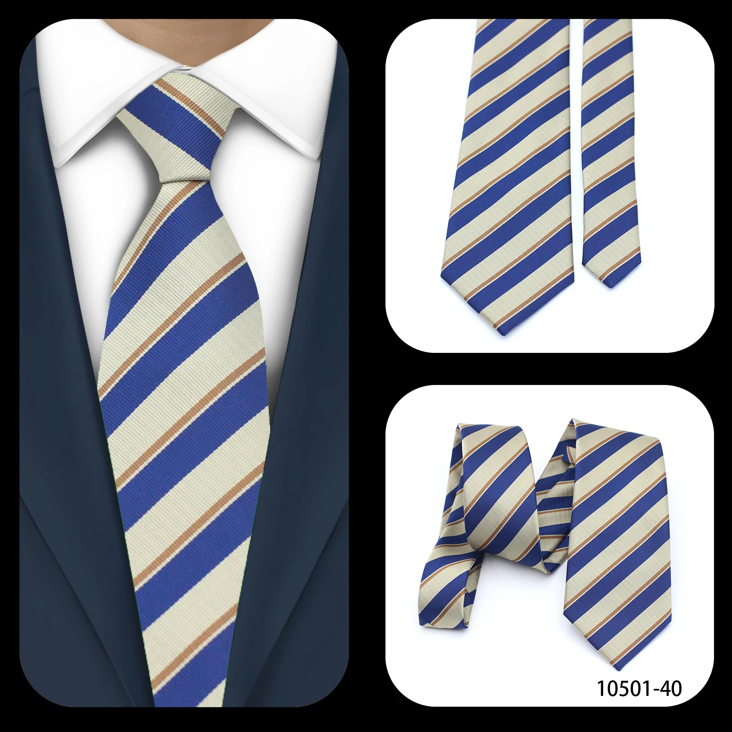 Рисунок 4 - LYL синий белый галстук новый стиль