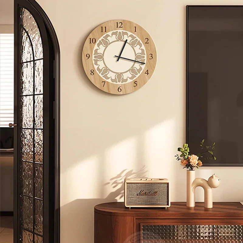 Скандинавские винтажные настенные часы украшения электронные роскошные для