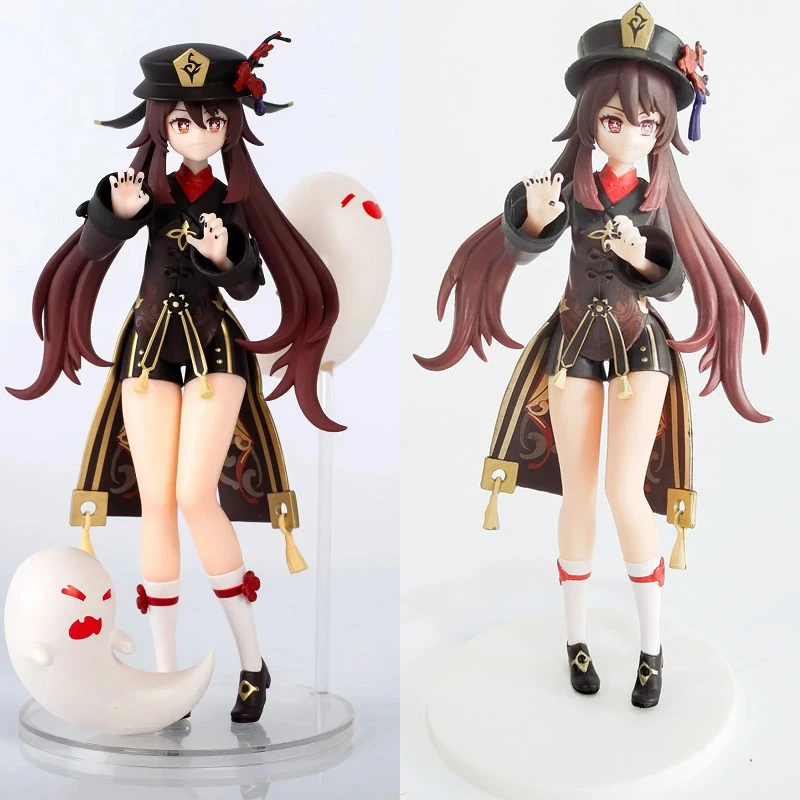 

20cm Genshin Impact Hu Tao Anime Figure Original Beautiful Girl PVC Action Hutao Figure Figurine