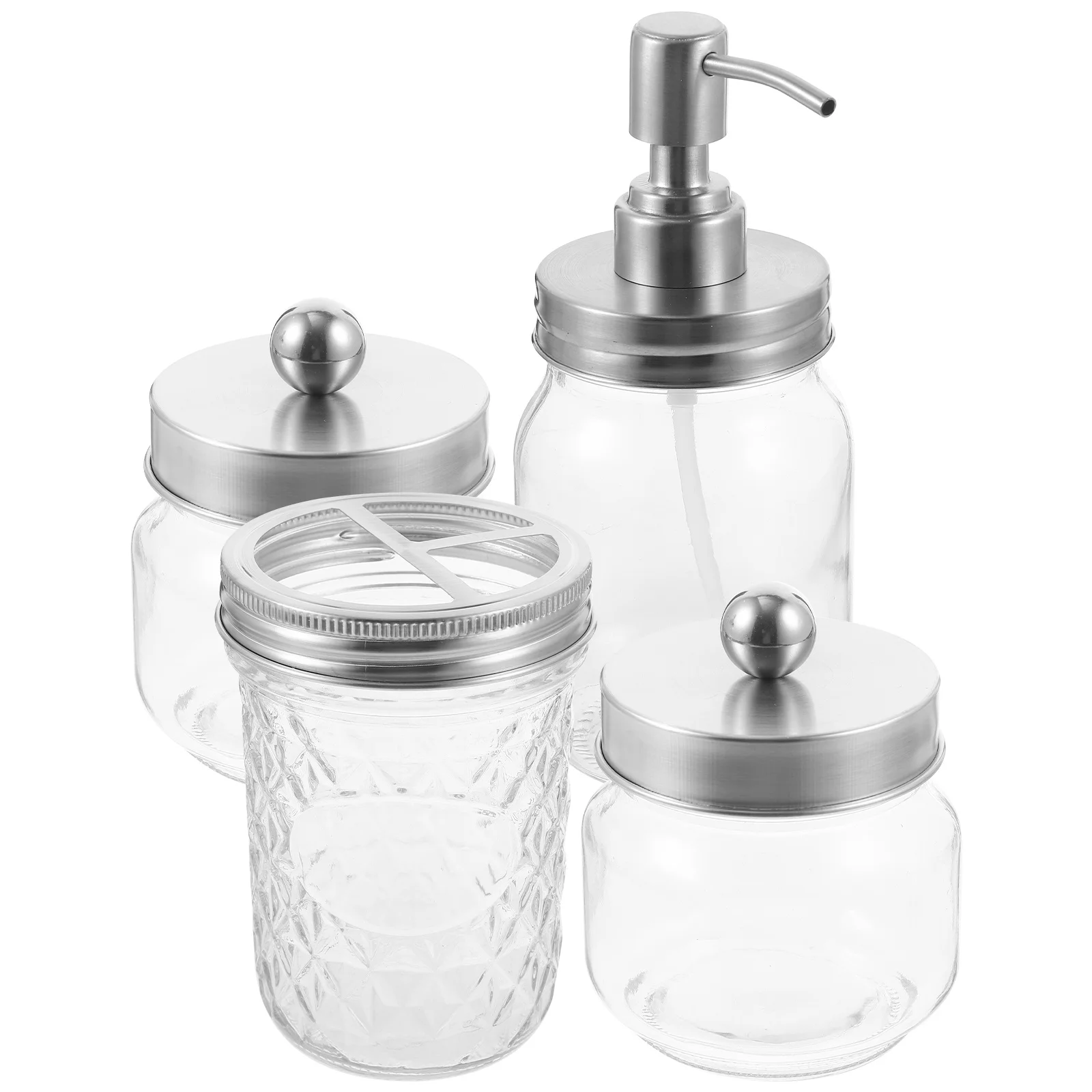 

Cotton Ball Bathroom Lotion Dispensers Travel Toiletry Containers Accessories Stainless Steel Shampoo Hand Soap