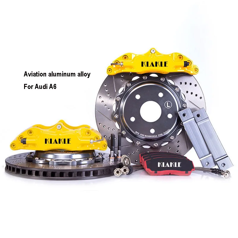 

KLAKLE 4 Pot Brake Calipers 5200 362MM Brake Rotors For Audi A6 For Honda Civic For BMW F30 Rear Brake Caliper