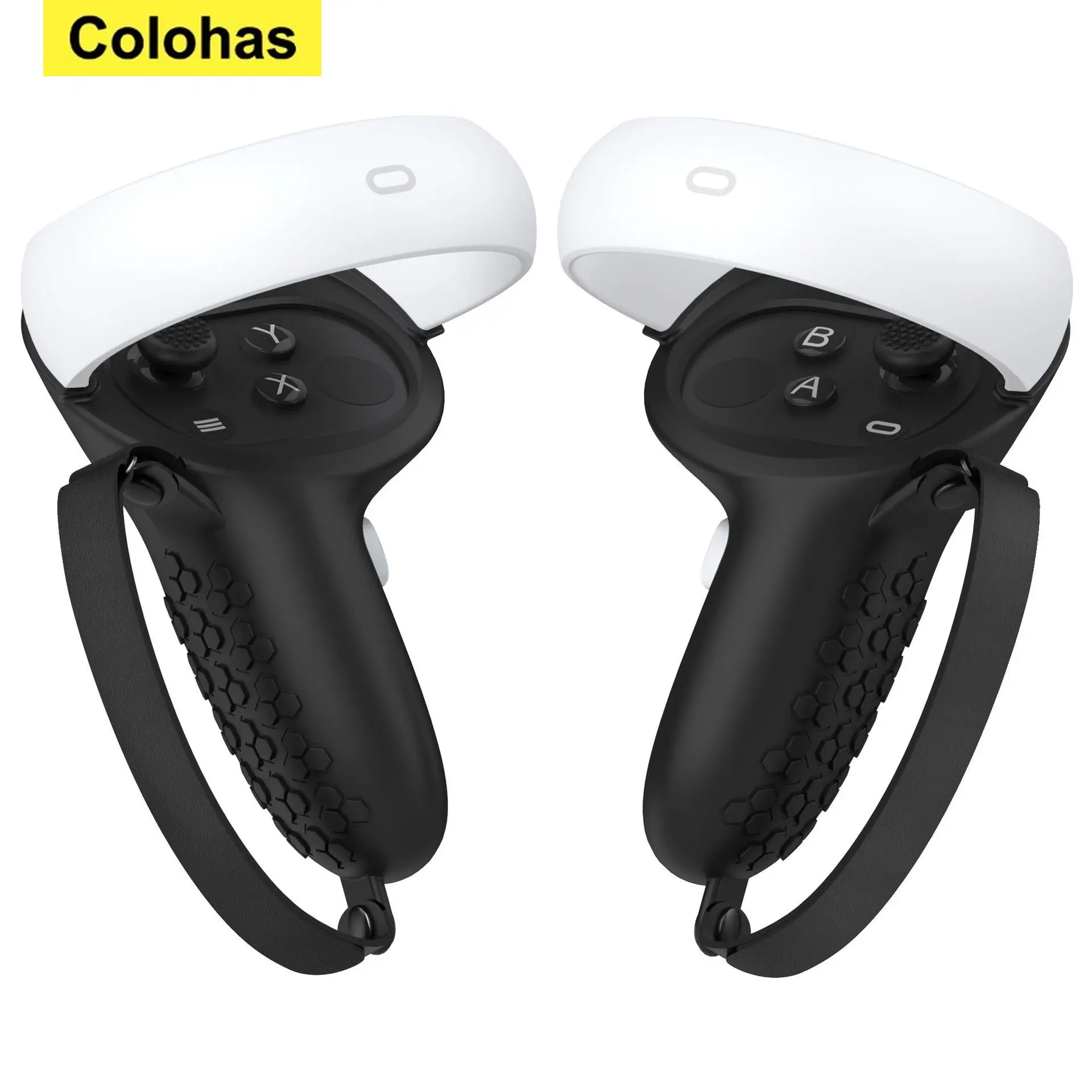 

Защитный чехол для Oculus Quest 2 VR, силиконовый чехол для сенсорного контроллера с защитой от падения и шнурком, аксессуары для VR