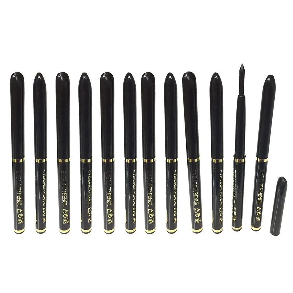 

12 Pieces Cosmetic Waterproof Eye Shadow Eyeliner Eyeliner Pencil