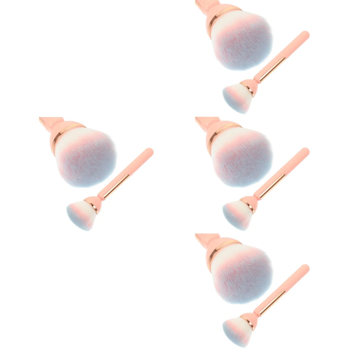 

4pcs Makeup Powder Brush Nail Cleaning Brush Foundation Brush Skin-friendly Makeup Brush