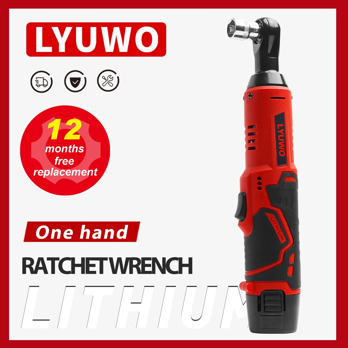 3/8 Rechargeable Electric , Ratchet Set, Angle Drill, Screwdriver To Remove Screw Nut, Automobile Maintenance Tool