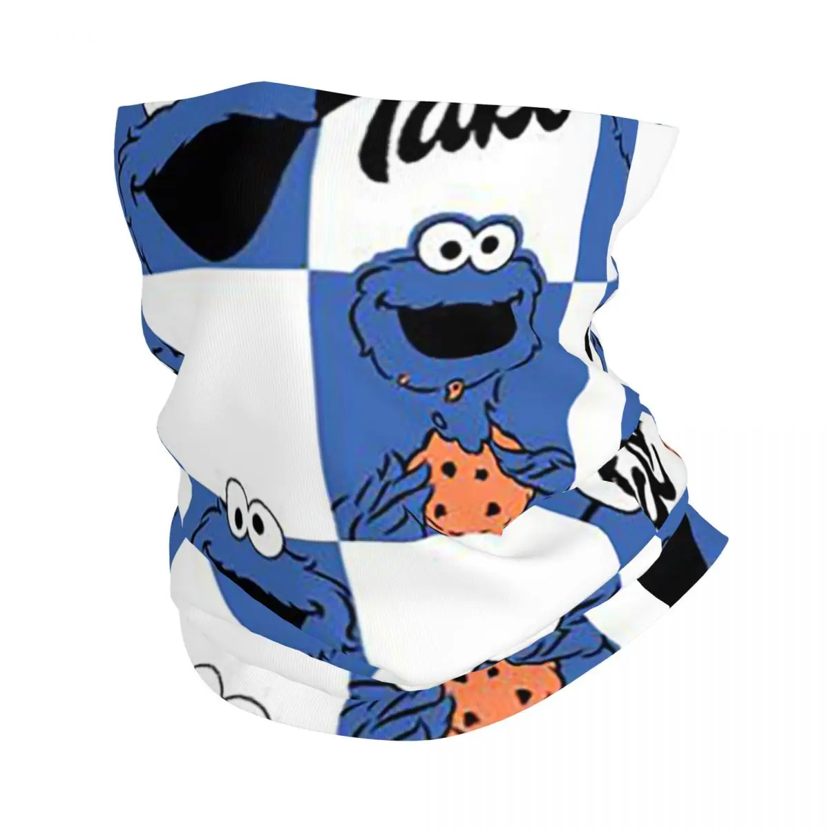 

Cartoon Cookie Monster Bandana Neck Cover Printed Balaclavas Mask Scarf Multi-use Cycling Hiking Unisex Adult Breathable