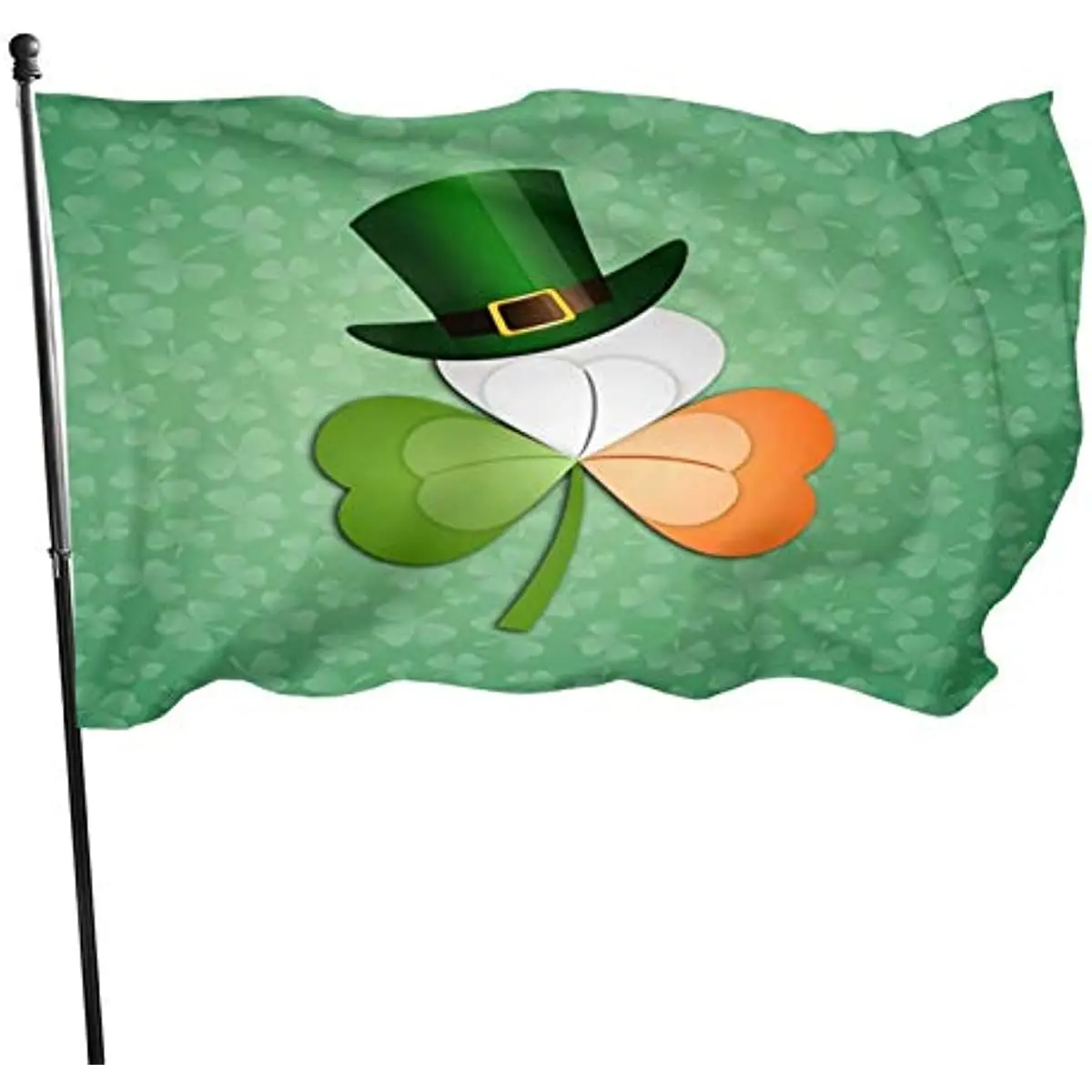 

Shamrocks Flag, 3x5Ft Polyester Banner with Grommets, Garden Yard House Flags Indoor and Outdoor Sport Decoration