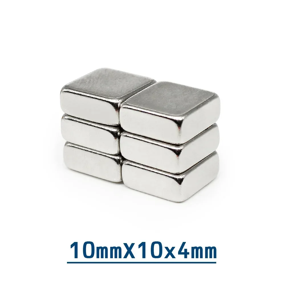 5/10/20/50/100 шт. 10x10x4 квадратные мощные магнитные магниты мм Блок редкоземельный