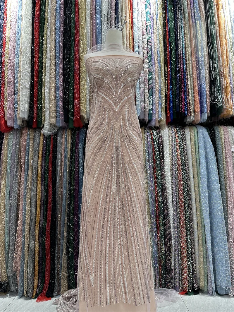 Африканская кружевная ткань для жениха высококачественные блестки тяжелые