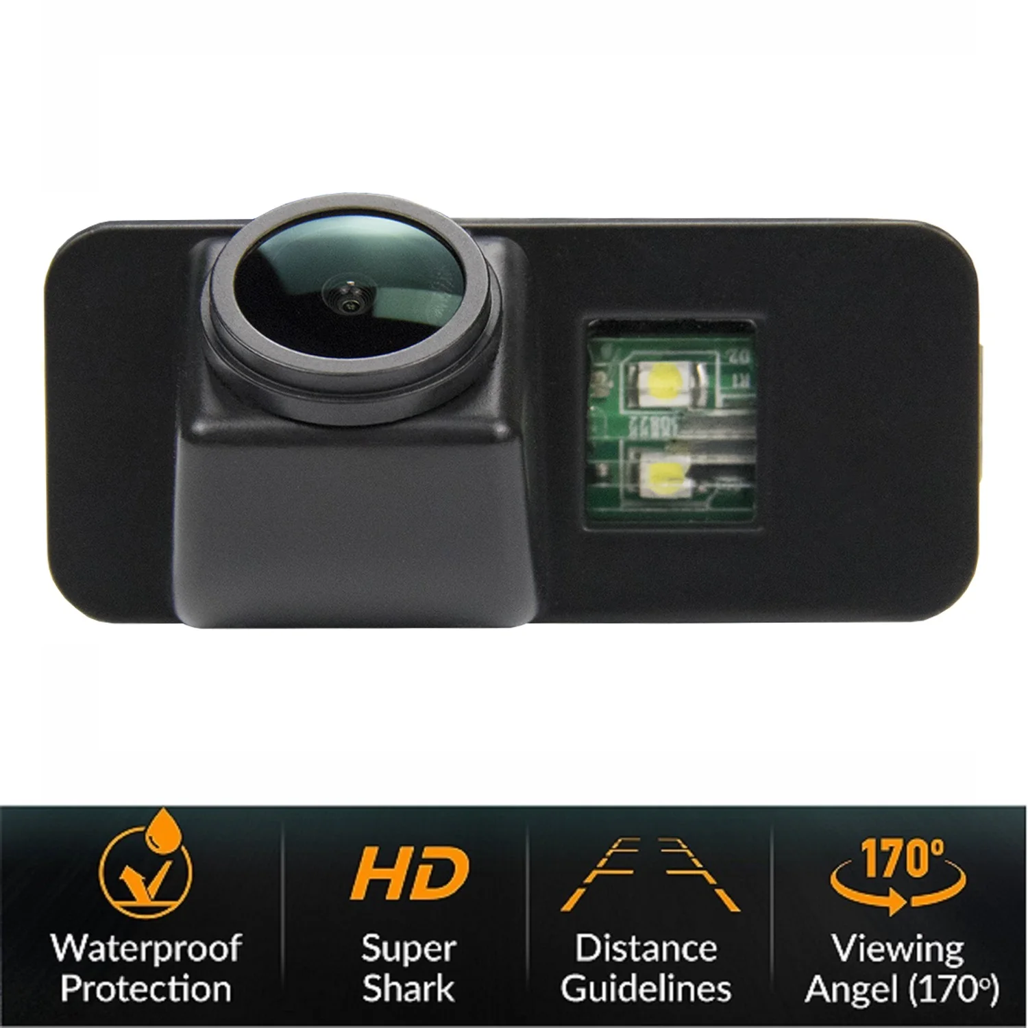 

HD 1280*720P Rear View Camera for Jaguar XF X250 XJ XK 2007~2015, License Plate Light Camera Night Vision Camera Waterproof