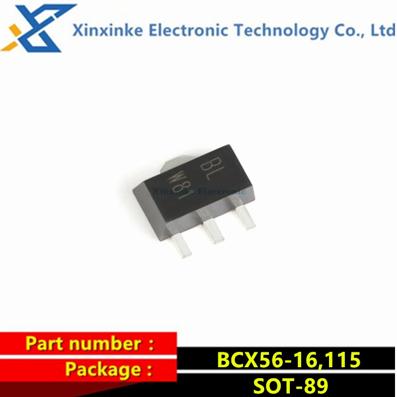 20 шт BCX56-16,115 SOT-89 NPN транзистор 80V 1A SMD Триод