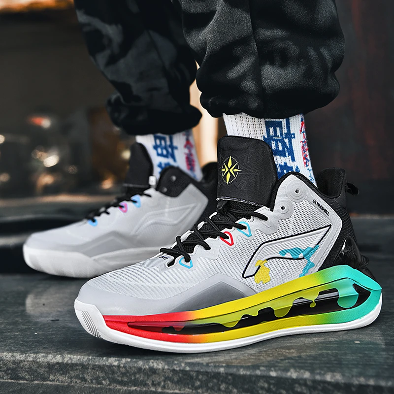 2023New Brand Basketball Shoes Men Outdoor Basketball Sneakers Kids Women Breathbale Sports Shoes Non-slip Actual Training Shoes