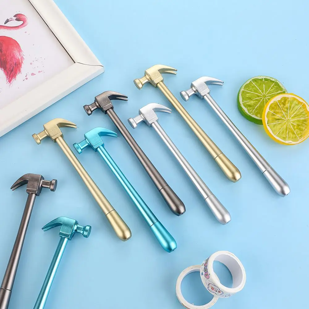 

Cute Stationery Graffiti Hammer Shape Writing Tools Gel Pens Signature Pen Neutral Pen Imitation Metal