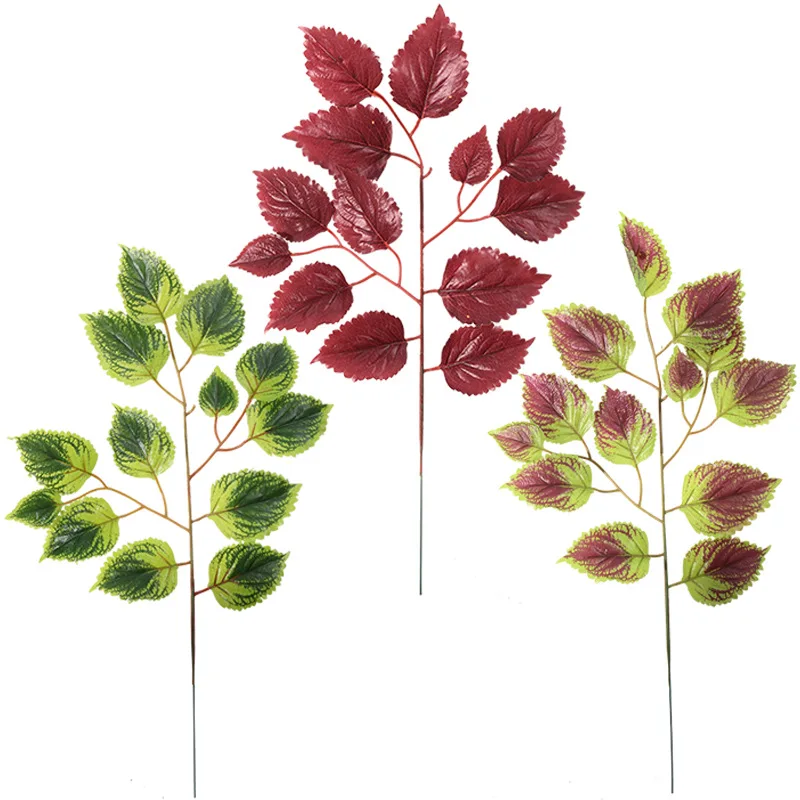 

1pc Artificial Tropical Leaves with Stems, Safari Birthday Decorations Extra Large Leaf for Table Decoration Accessories