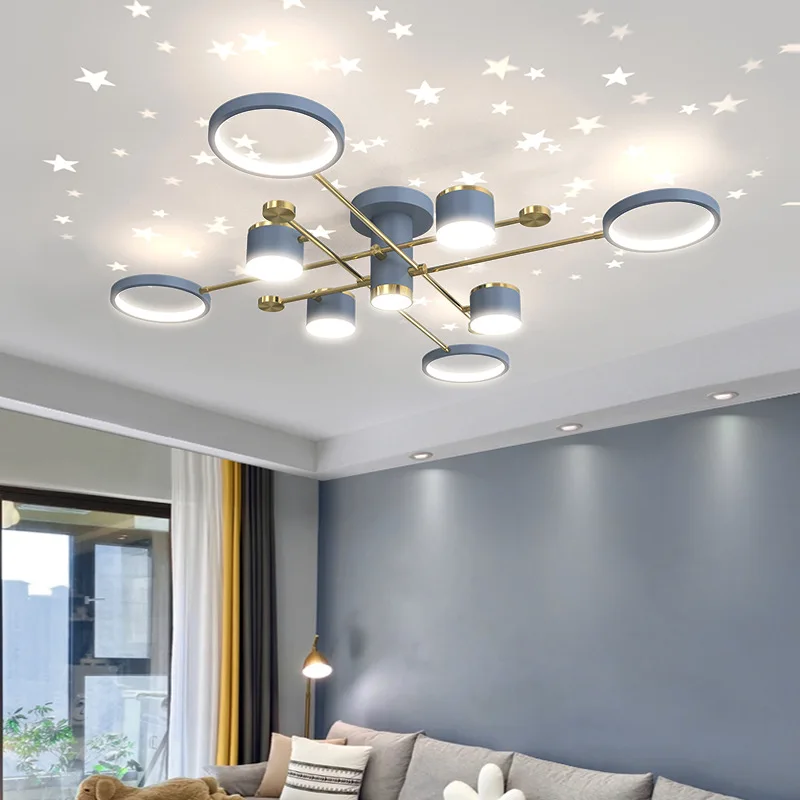 

Led Pendant Light Modern Luxury Chandelier Living Room Decoration Dining Room Bedroom Kitchen Star Pendant Lamp Indoor Lighting