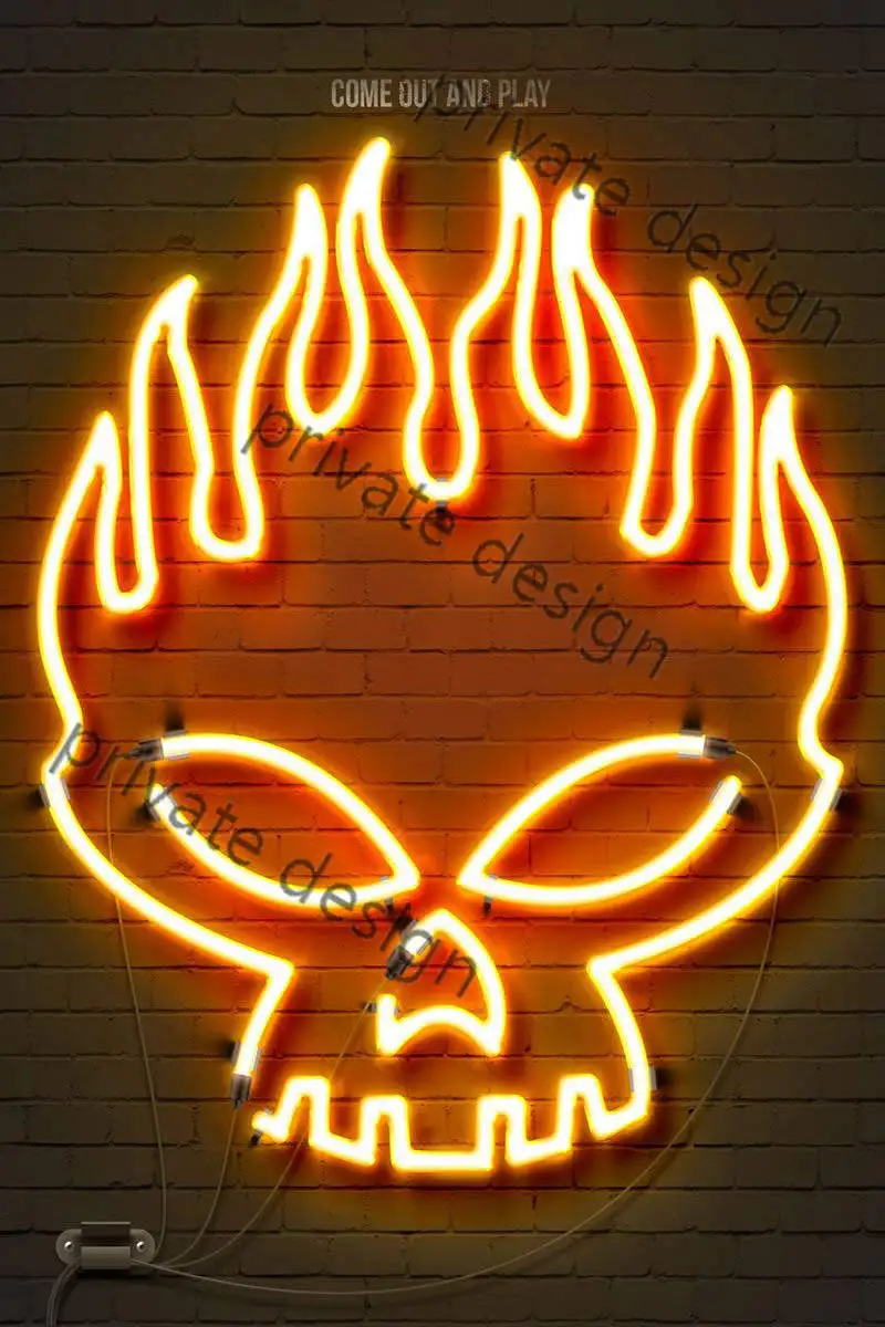 

The Offspring Neon Sign Vintage Metal SignRoom Decor Aesthetic Retro Neon Sign For Art Man Cave Cafe Pub Home Poster Not Light