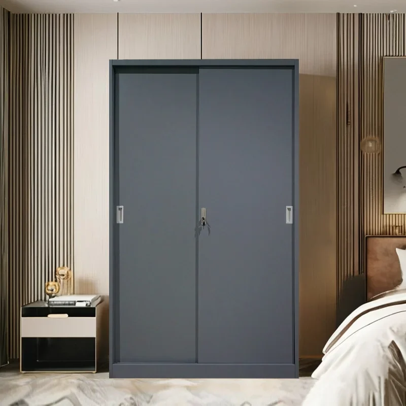 Фото # Для продажи шкаф для документов с четырьмя полками, высококачественная раздвижная дверь из холоднокатаной стали, домашний офис, мастерская, больница, супермаркет, офис №3