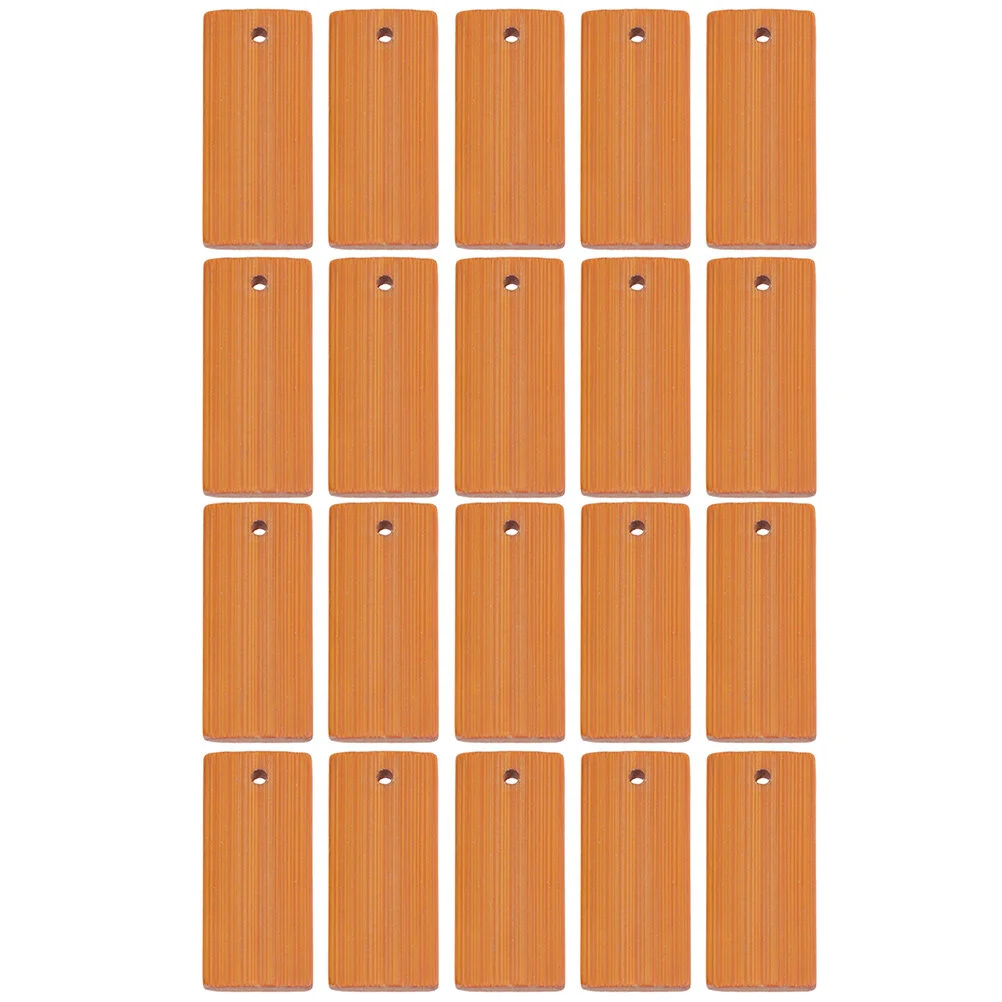 Handicraft Pieces Bamboo Key Chain Pendant Stamping Pendants Keychain Tags Blank