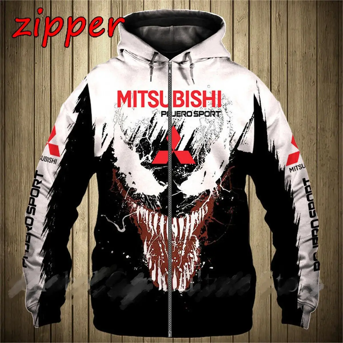 

Толстовка с капюшоном для мужчин и женщин, куртка с 3D принтом логотипа автомобиля Mitsubishi, модная повседневная толстовка на молнии, весна-осень