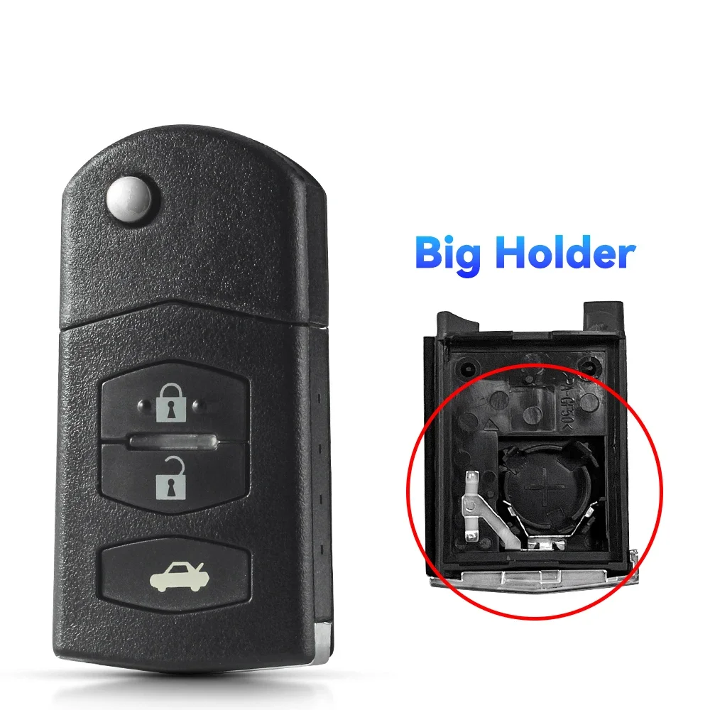 

KEYYOU 2/3/4 кнопки чехол для дистанционного ключа-брелок с откидной крышкой для Mazda 2 3 5 6 M6 MX5 CX5 CX7 CX9 RX8 2011-2015