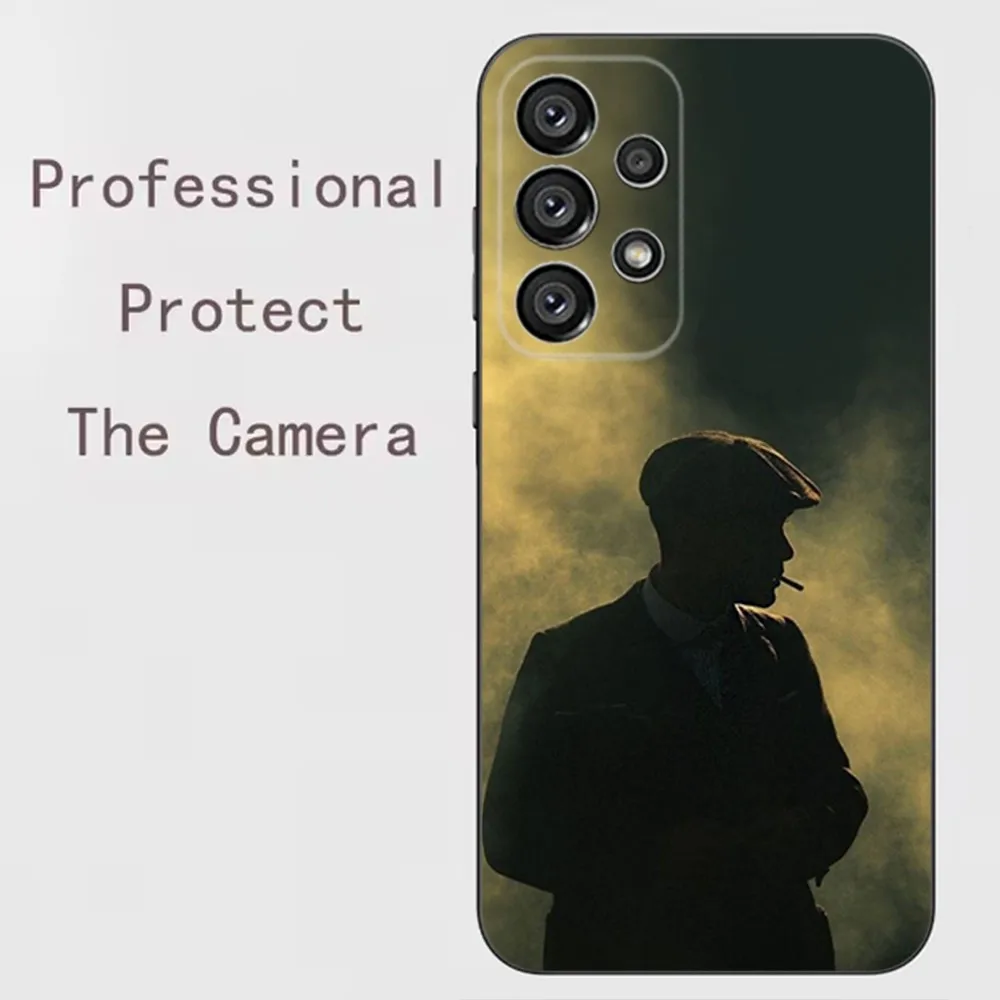 Shelby P-Peaky B-Blinders Phone Case For Samsung Galaxy A13 A21s A22 A31 A32 A52 A53 A71 A80 A91 Soft Black Shell