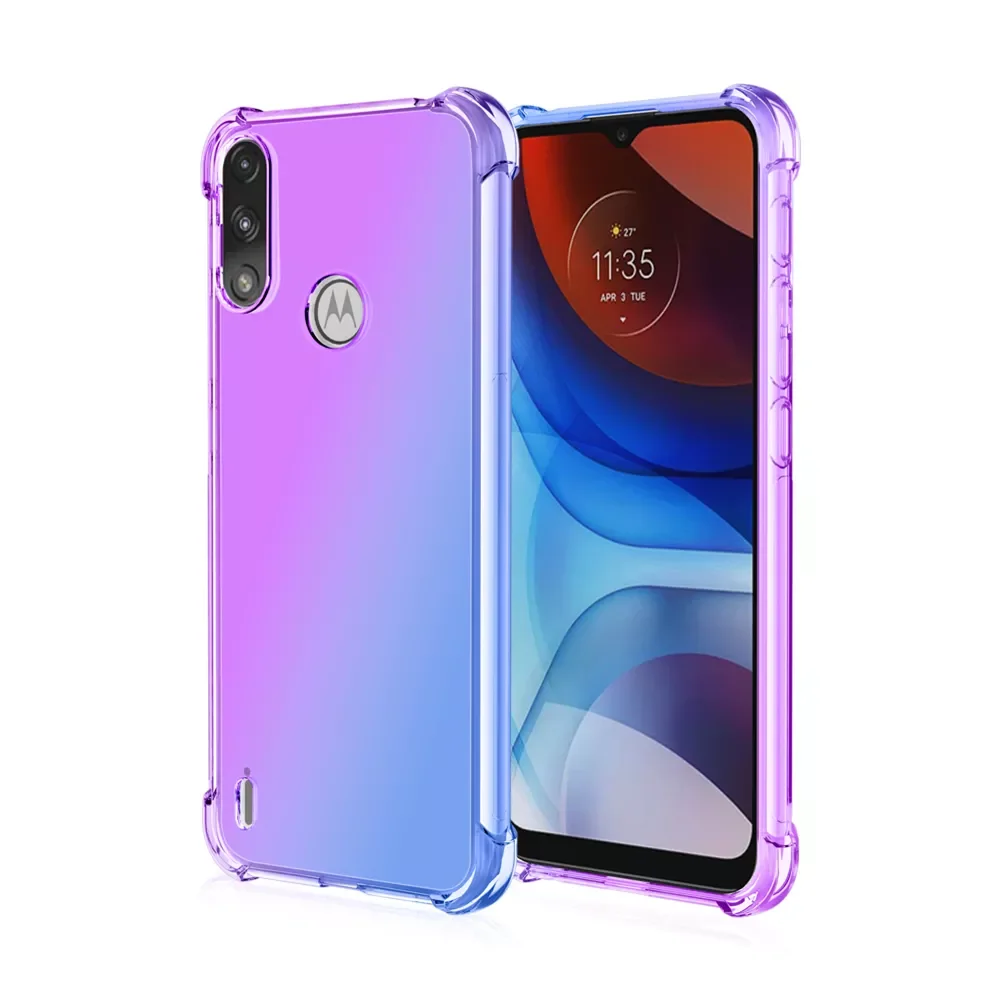 

Hybrid Color Anti-scratch TPU Case for Motorola Moto E7 G8 G9 Power G 5G Stylus Play Edge Fast One Fuslon Plus Phone Bag