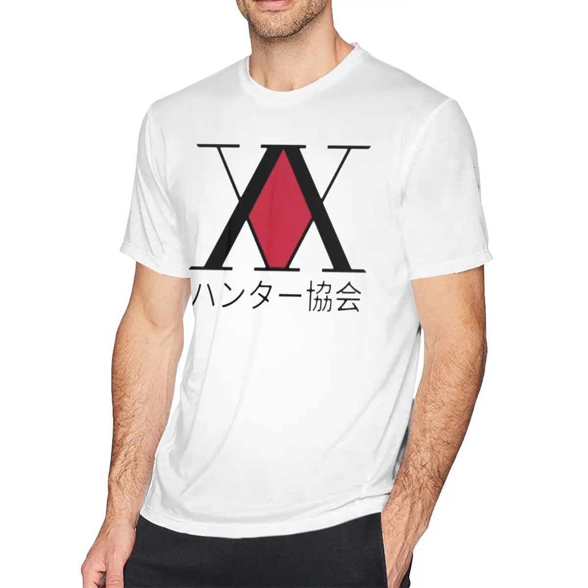 

HXH Hunter Association Logo T Shirt Cartoon Men Streetwear T-Shirt Oversize Print Cotton Tee Shirt