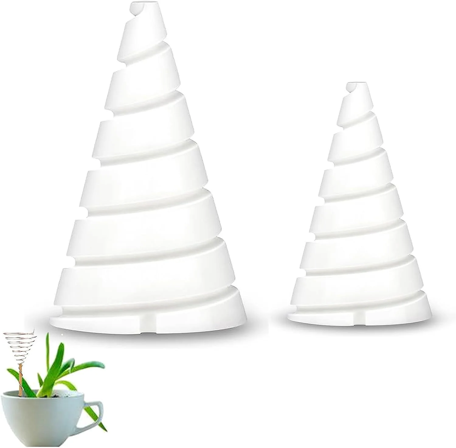 

2 шт., конусный приспособление для намотки катушки Fibonacci, повышающий рост растений и жизненность, садовое приспособление для медной проволоки, электрические инструменты для пробаточной катушки