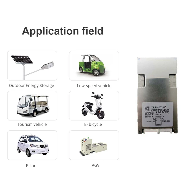 

20S 72V Ternary BMS Lithium Battery Protection Board With Balanced Port For GPS Battery Car Power Tools