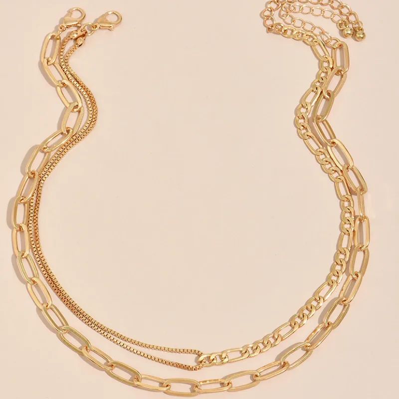 

Creative Trendy Street Shooting Heavy Metal Necklace Gift Simple Jewelry for Women