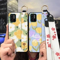 Dirt-resistant ring Phone Case For UMIDIGI A7S For Woman Silicone Wristband Fashion Design