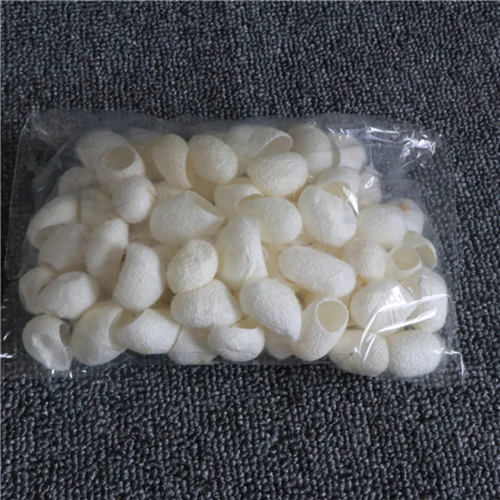 

90pcs Natural Organic Facial Cleaning Silkworm Balls for Skin Care Whitening Exfoliator Blackheads Remove