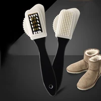 three side shoe cleaning brushes shoe cleaner for suede snow boot shoes multi use household cleaning supplies