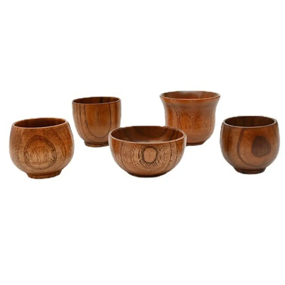 

Wooden Big Belly Cups Handmade Natural Sour Jujube Wood Cups Beer Tea Coffee Milk Water Cup Kitchen Bar Drinkware
