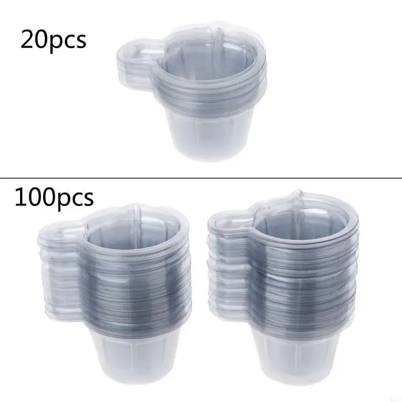 Фото E21F 20/100 PCS 40 мл Пластиковых диспенсерных одноразовых чашек для лаборатории для лаборатории №5