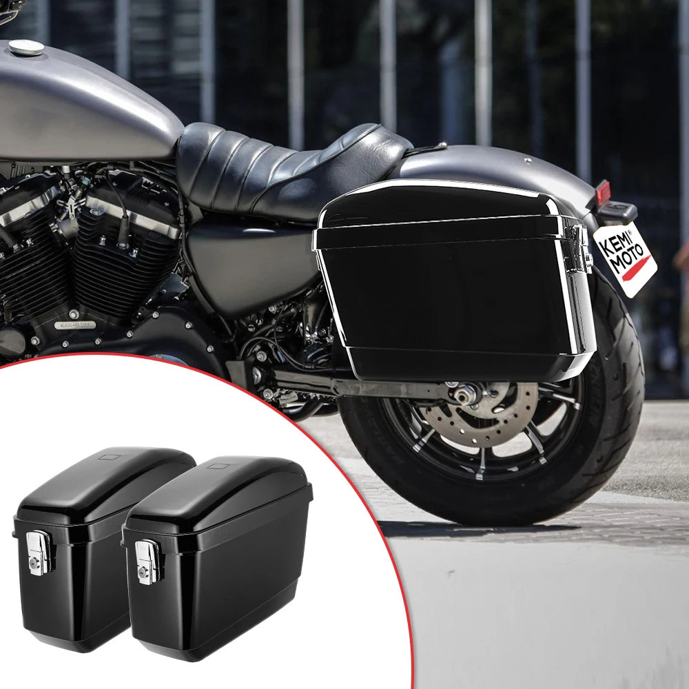 

New Hard Saddlebags Trunk Luggage W/ Light Brackets for Shadow Vulcan Vstar Cruiser Hard Trunk Luggage Bags Brackets