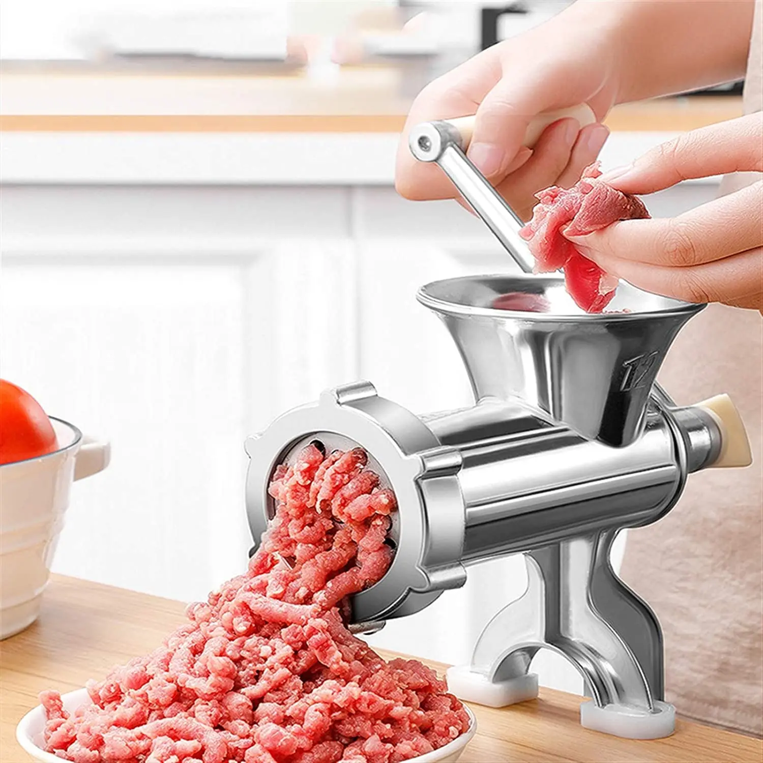 

Household Sausage Filling Machine Household Chopped Stuffing Multifunctional Manual Meat Grinder Homemade Sausage Maker Vertical