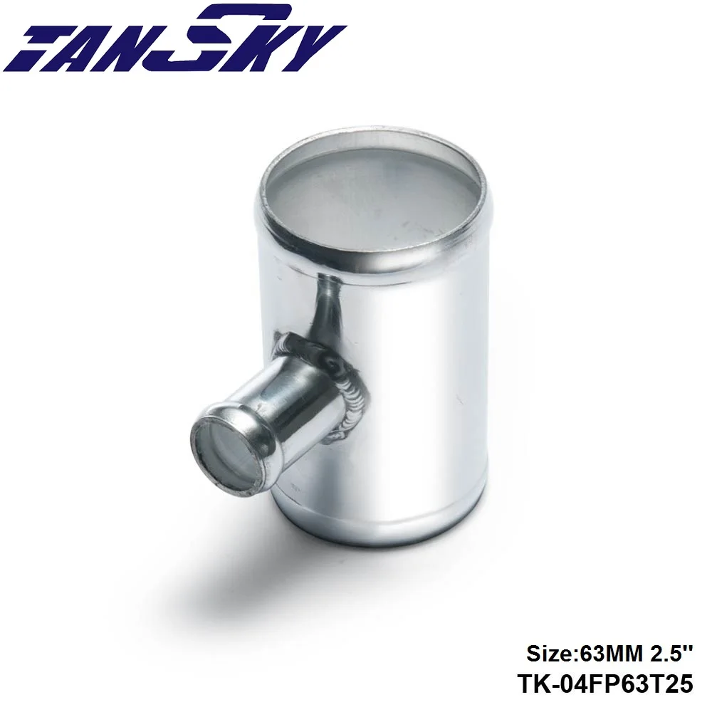 

2.5" to 2.5" Aluminum Pipe 63mm To 63mm T Shape Tube Pipe for 25mm OD BOV For Ford F250 6.0L Diesel Twin TK-04FP63T25