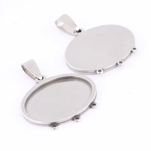 Заключения для кабошонов из нержавеющей стали Onwear 5 шт.