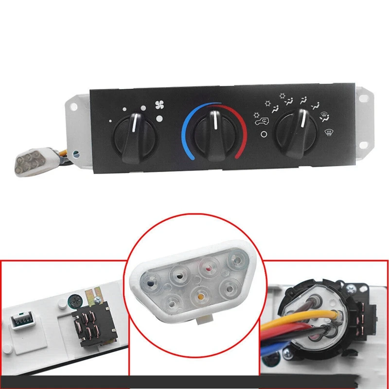 

Автомобильный нагреватель вентилятора ABS, управление нагревателем с переключателем электродвигателя воздуходувки с переменным током для Jeep Wrangler 1999-2004 55037473AB