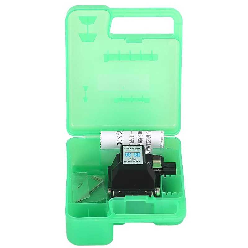 Free shipping HS-30 Fiber Cleaver Fiber Cable Cleaver Bare Fiber Pigtail Leather Cable 3-in-1 Fiber Cleaver