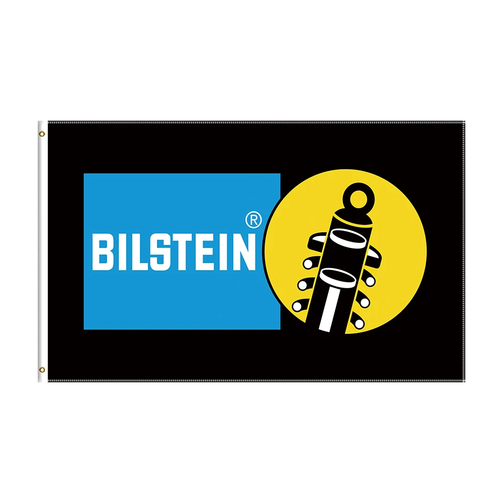 

3x5 Ft BILSTEIN logo Flag Polyester Printed Racing Car Banner For Decor
