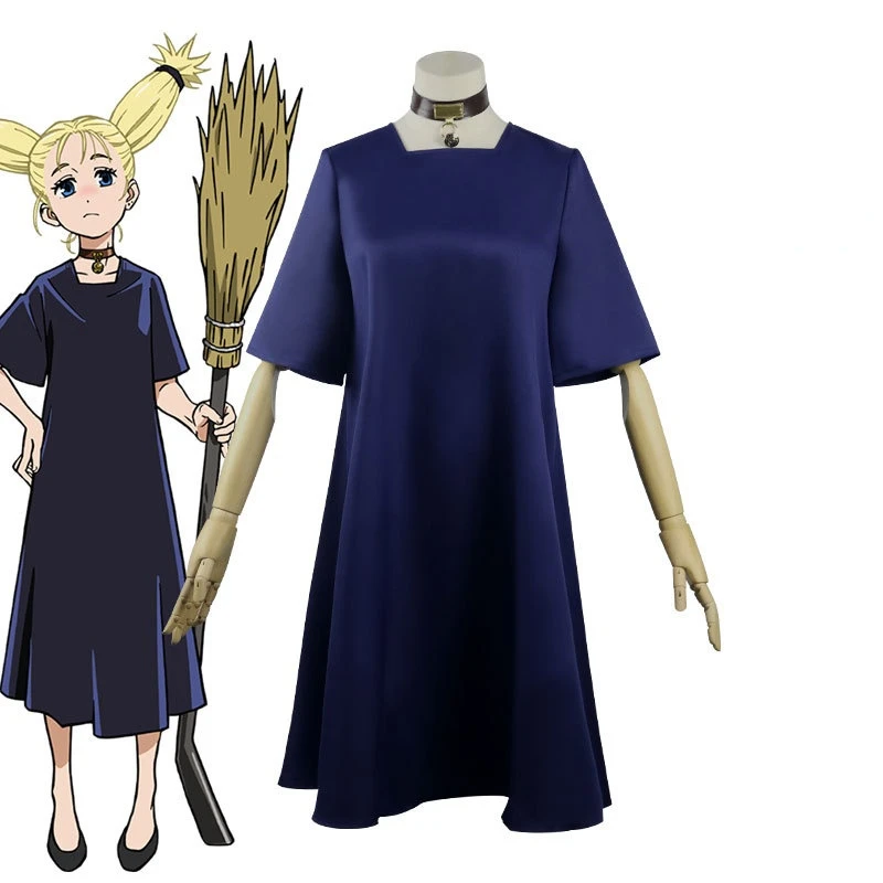 

2022 Jujutsu Kaisen Costume Japanese Anime Figue XiGongTao Short Sleeves Screw Dress for Women Cosplay Costumes Uniform Dresses