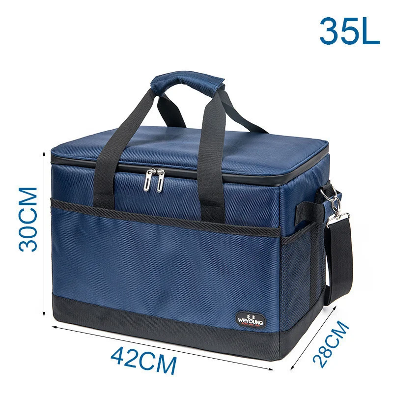

Picnic Travel Basket Cooler Thermal Box Hiking Insulated Camping Cargo Portable Thermal Foldable Backpack Outdoor Big Bag