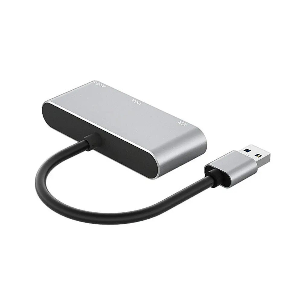 

Кабель-адаптер USB3.0 для HDMI-совместимого VGA Кабель-адаптер два в одном USB3.0 проекционный экран VGA с 3,5 бесплатным приводом концентратора