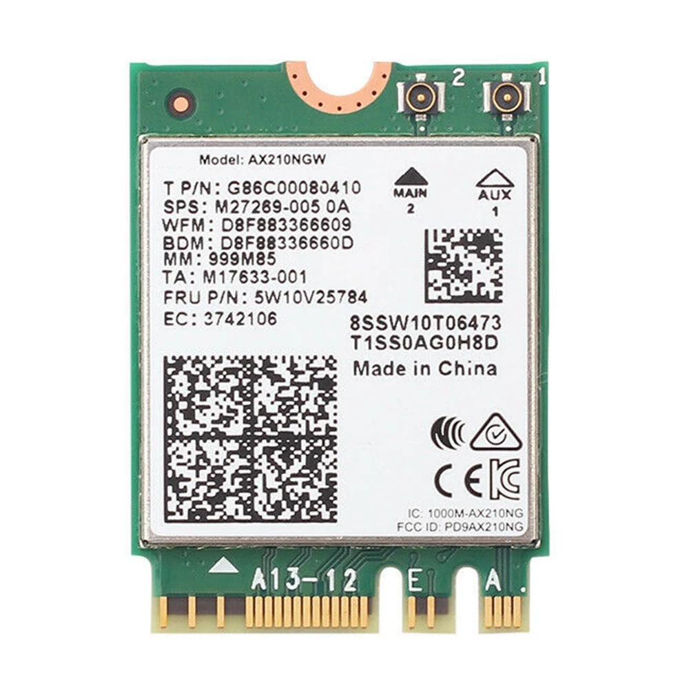 Настольный комплект Wi-Fi 6E для Intel AX210 Bluetooth 5 2 карта 802.11Ax 4 ГГц/5 ГГц AX210NGW 6 адаптер с